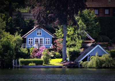 Ferienhaus am Küchensee (Ratzeburg) in Blau